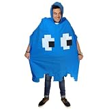 Spinning Hat Retro Arcade Poncho, Blue