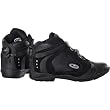AXO Striker Men's Street Bike Racing Motorcycle Boots w/ Free B&F Heart Sticker Bundle - Black