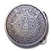 Aztec Calendar Buckle - Brown - Pewter Belt Buckle