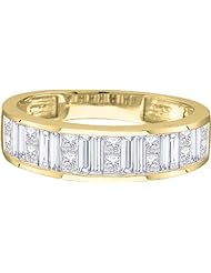 0.50CTW ROUND BAGGUETTE PRINCESS DIAMOND LADIES BAND