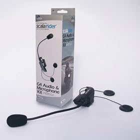 Cardo - Kit micro Scala Rider G4 - Longue perche XL 20 cm pour casque modulable et jet