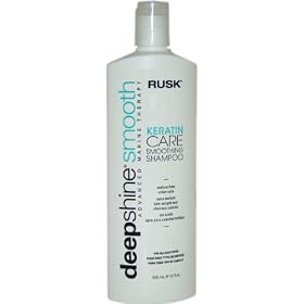 Deepshine Keratin Care Smoothing Shampoo by Rusk, 12 Ounce