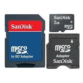 SanDisk 3-1 2GB Memory Card with SD and MINISD adapters for Cannon HG10 HV10 HV20 HR10... by SanDisk