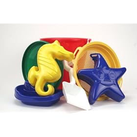Deluxe Sand Toy Set with Mesh Backpack - Jumbo 8-pc