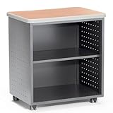 Multi Purpose Table Mobile Utility Table Cherry Top/Gray Paint