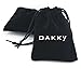 Oakky Jewelry Men's and Women's Red Crystal Black Stainless Steel Studs Hoop Earrings
