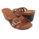 NINE WEST Loralee New Sandals Slides Wedges Shoes Brown Womens