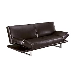 New York Convertible Sofa - Dark Brown