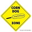 CORN DOG ZONE -Sign- vendor trailer concessions dogs    (new window)