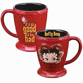Betty Boop Devil Tattoo Embossed Coffee Mug Cup 14 OZ