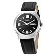 Timex Men's T2E561 Classic Black Leather Strap Watch