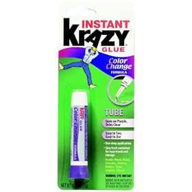 Krazy Glue KG58848R Instant Crazy Glue Color Change Formula Tube 0.07-Ounce