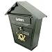 Outdoor Living : Outside Lockable Black Letter Letterbox Post PostBox