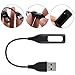 Fitbit Flex Cable, TecBillion Replacement USB Charger Cable Compatible for Fitbit Flex Band Wireless Activity Bracelet, Pack of 1, Black