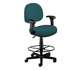 Drafting Chair - Lite Use Computer Task Chair with Arms and Drafting Kit - OFM - 150-AA-DK