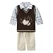 Apparel : Newborn Boys' Classic Pooh 3pc Vest Set - Brown