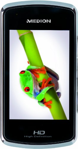 Medion Life X47006 Digitaler 3D Camcorder (8,1 cm (3,2 Zoll) Display, 5 Megapixel, 4-fach digitaler Zoom) schwarz