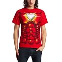 Mad Engine Men's Iron Man Costume T-Shirt, Red, Medium