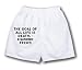 White Boxer Short with The goal of all life is death. - Sigmund Freud