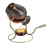 Old Dutch 839 7 x 4 Inch Brandy Warmer with Tea Light Cup and Glass Snifter