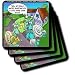 Londons Times Funny Bugs and Slugs Cartoons - Snail Real Estate Showings - Coasters