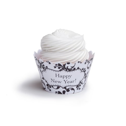 Dress My Cupcake Happy New Year Cupcake Wrappers, Set of 12