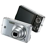 GE E1040 - Digital camera - compact - 10.0 Mpix - optical zoom: 4 x - supported memory: MMC, SD, SDHC - silver