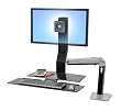Ergotron WorkFit-A Clamp Single HD with Worksurface+ (24-275-026)