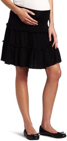 NOM Women's Maternity Ruby Ruffle Skirt
