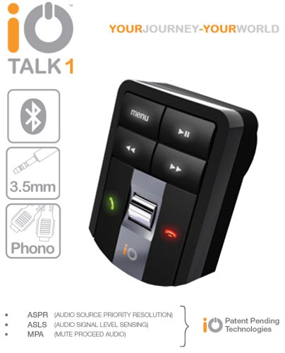 Childrens Toyshop  Electronics : iO Talk Bluetooth Car Kit - Including A2DP and Mulit Pair Technology (3G iPhone Compatible).