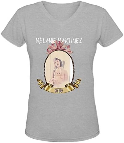 Ysunsh Cry Baby Melanie Martinez Logo Cotton Short Sleeve T-shirt For Women M Grey