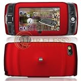 Red Rubber Feel Snap-On Cover Hard Case Cell Phone Protector for Sharp Sidekick LX 2009 [Beyond Cell Packaging]