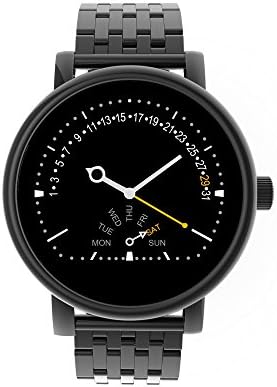 EZIIX Bluetooth Smart Watch Waterproof Water Resistant Heart Rate Monitor Pedometer for iOS iPhone Android phone with Stainless Steel Case Metal Band (Black)