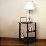 Mahogany Multi-Tier Half-Round Table