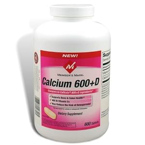 Member\’s Mark – Calcium 600 mg plus Vitamin D3, 600 Tablets