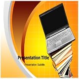 Laptop and Books PowerPoint Template – Laptop and Books PowerPoint Templates with Backgrounds