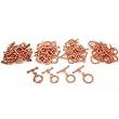 Twisted Toggle Clasps Beading Copper Plated Approx 48