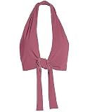 Tie front halter top