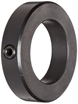 Ruland MSC-6-F Set Screw Shaft Collar, Black Oxide Steel, Metric, 6mm Bore, 12mm OD, 8mm Width (Pack of 4)
