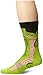 K. Bell Men's Leg Eating Animal Novelty Crew Socks, Trout (Green), Shoe Size: 6-12