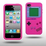 Iprotect ORIGINAL APPLE IPHONE 4 / 4S GAMEBOY RETRO SILIKONH�LLE MIT KN�PFEN IN PINK / LILA // CASE TASCHE H�LLEvon "iprotect"