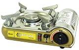 Ultra-Compact & Lightweight Stainless Steel Portable Butane Camping Stove - Piezo Starter