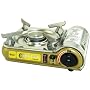 Ultra-Compact & Lightweight Stainless Steel Portable Butane Camping Stove - Piezo Starter