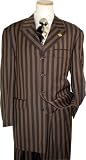 Review   / STACY ADAMS BROWN WITH TAUPE STRIPES SUPER 100'S SUIT