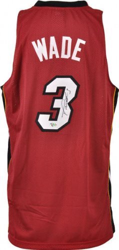 Dwyane Wade Autographed Jersey | Details: Miami Heat, Red Swingman