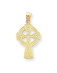 14k Gold Celtic Cross Pendant