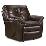 Sebring Bonded Leather Three Position Rocker Recliner Upholstery: Sebring Black Sebring Bonded Leather Three Position Rocker Recliner Upholstery: Sebring Black