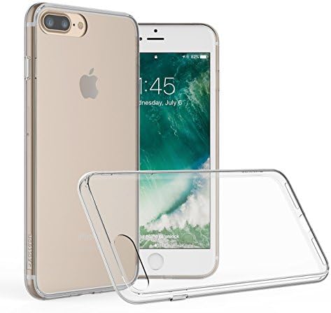iPhone 7 Plus Case, Daswise Hard Poly-carbonate + Reinforced TPU Bumper, Scratch-Resistant Clear Back Cover [Shock Absorbent] for Apple iPhone 7 Plus (5.5 Inch) (Crystal Clear)