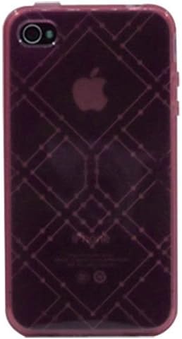 Carryingmate Industries USA 75055 Matrix TPU Case for iPhone 4/4S - 1 Pack - Retail Packaging - Red