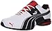 PUMA Men's Cell Surin Sneaker, White/Flamescarlet/Black, 10.5 D US